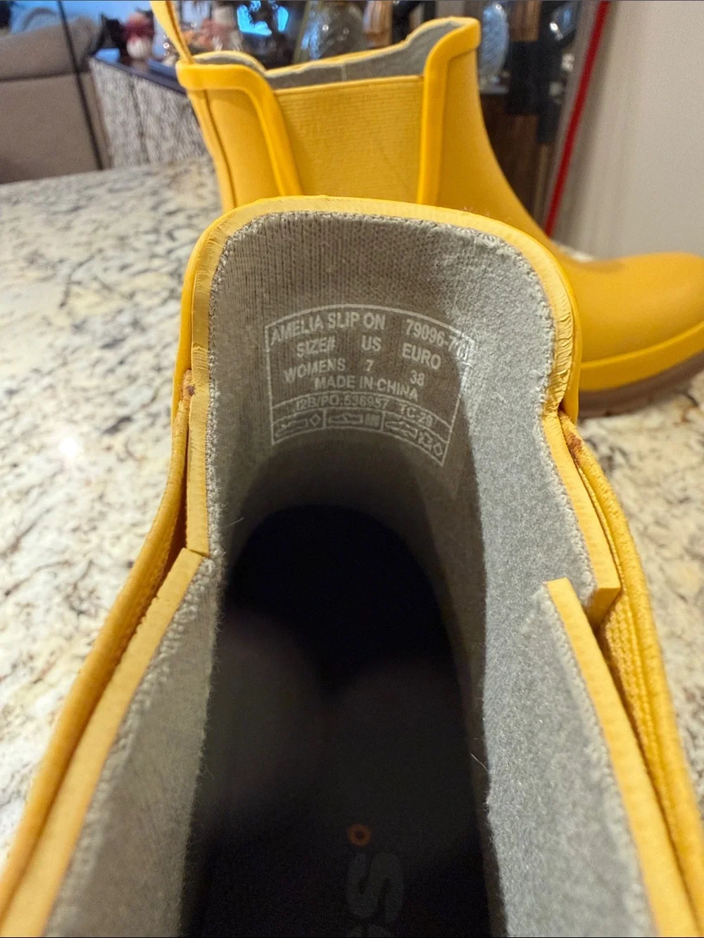 Bogs Yellow Chelsea-Style Men’s Waterproof Rain Boots